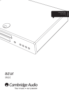 Cambridge Audio Azur-351C - Owners manual